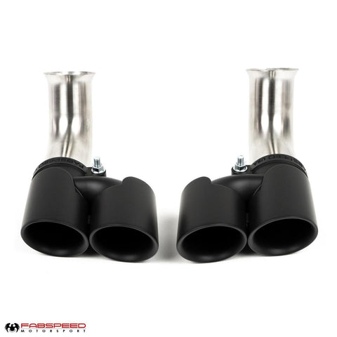Fabspeed Porsche 996 Carrera Deluxe Quad-Style Tips - Short (1999-2001)