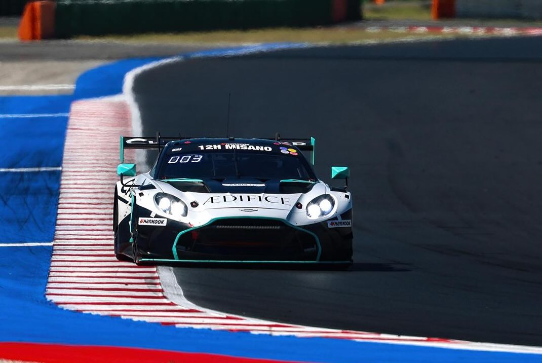 Aston Martin Vantage GT3 at 12 Hours of Misano. Hosted by the 24H Series. Car run by Prime Speed Sport. 