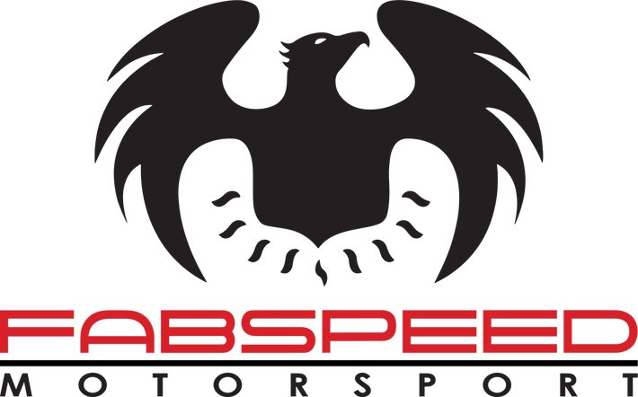 Fabspeed Motorsport logo with a black eagle design on a transparent background