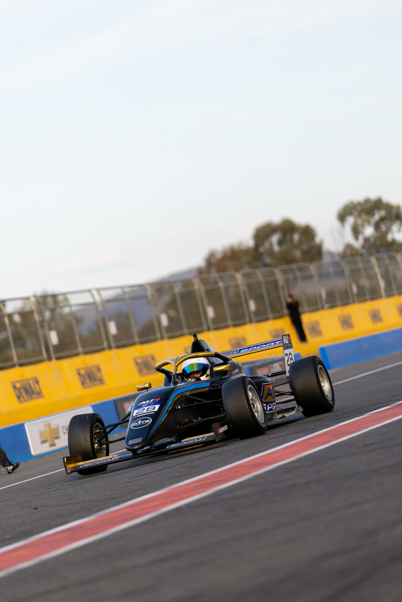 Tatuus F4 Car at Winton Raceway for Australian Formula Four Race 1.