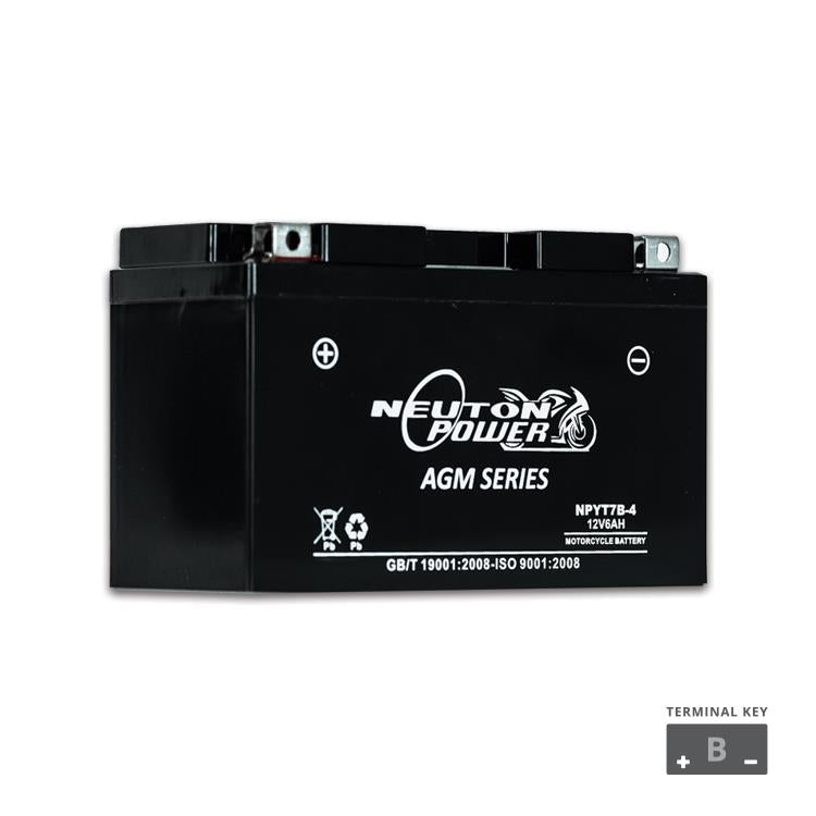 YT7B-4 12V 6AH POWERSPORT BATTERY