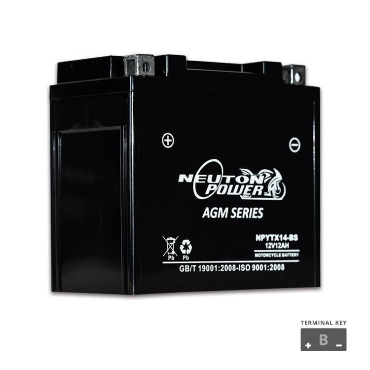 YTX14-BS 12V 12AH POWERSPORT BATTERY