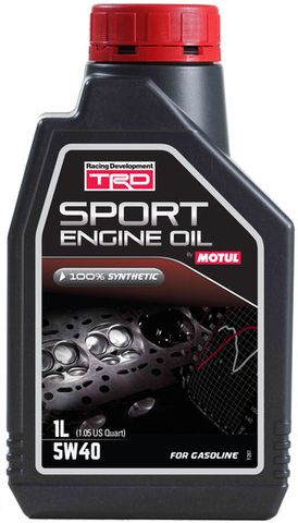 TRD SPORT ENGINE OIL 5W40 FOR GASOLINE 1L