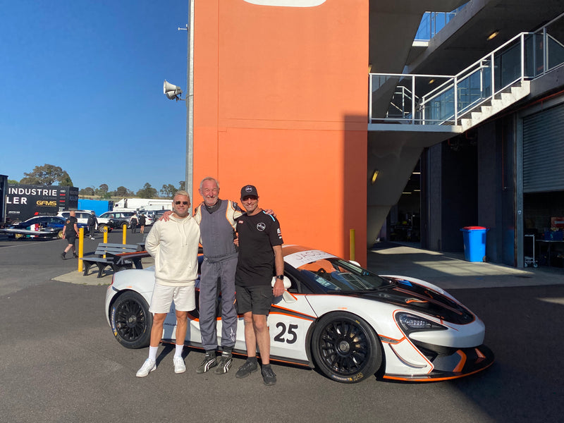 Prime team at challenge bathurst with driver david cranna and profrssional driver jono lester.