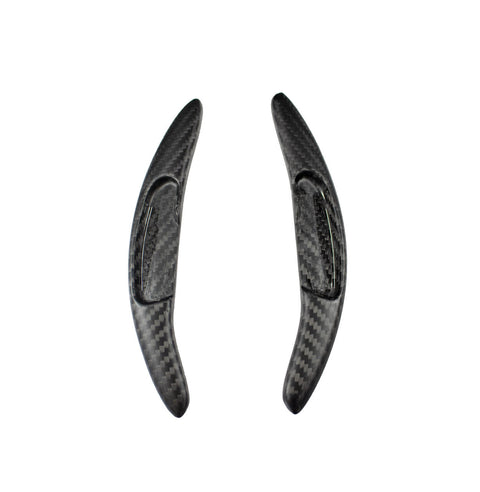 Carbon Fiber GT Style Extended Shifter Paddles, Matte - McLaren 650S
