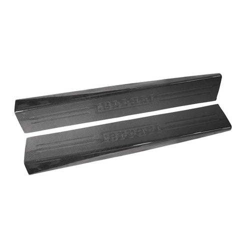 Carbon Fiber Door Sills With Embossed "Ferrari" Script - Ferrari 812 Superfast