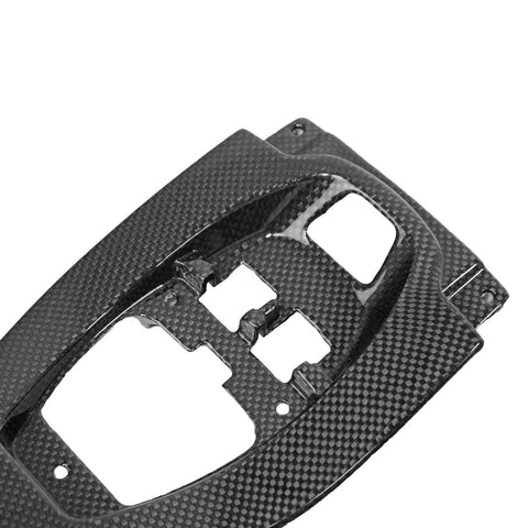 Carbon Fiber Shifter Console Trim - Center Start Plate - Ferrari 458 Italia/Spider