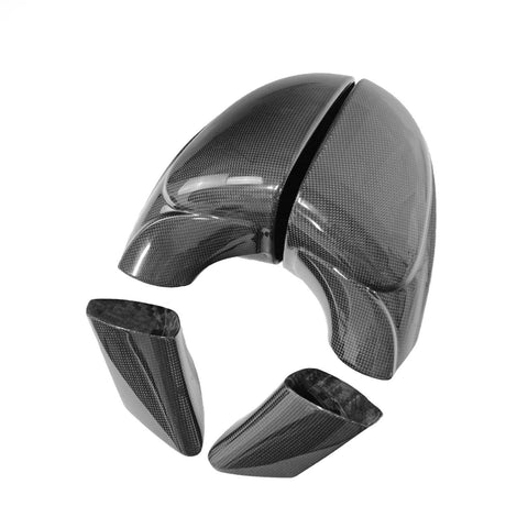 Carbon Fiber Side Mirrors w/Outer Door Triangle Trim Ferrari 458 Speciale/Aperta