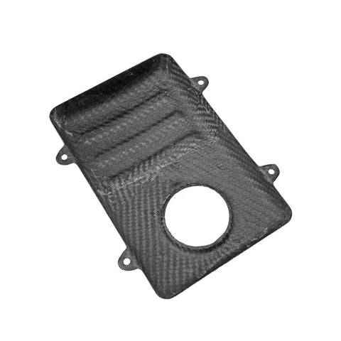 Carbon Fiber Scuderia Style Coolant Tank Cover With Tabs - Ferrari F430