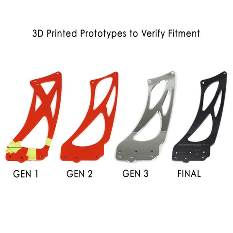 Fabspeed Porsche 981/718 Cayman GT4 Monoblock Wing Risers (2015+)