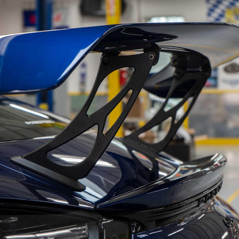 Fabspeed Porsche 981/718 Cayman GT4 Monoblock Wing Risers (2015+)