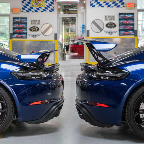 Fabspeed Porsche 981/718 Cayman GT4 Monoblock Wing Risers (2015+)