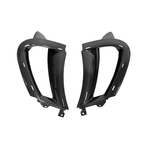 Carbon Fiber Right and left Front Fender Air Inlet Scoops With Brackets - McLaren 720S