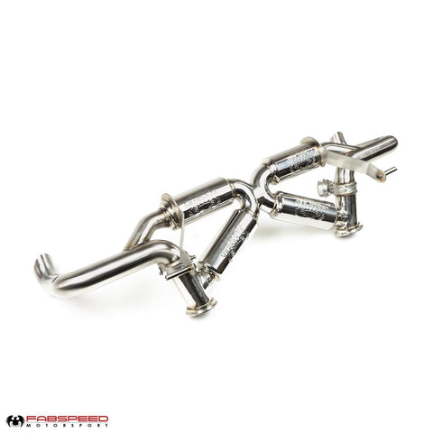 Fabspeed Audi R8 V10 Valvetronic Supersport X-Pipe Exhaust System (2019+)