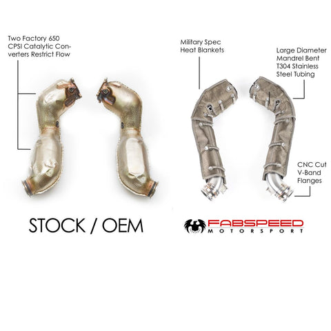 Fabspeed McLaren 720S Competition Link Pipes (2018+)