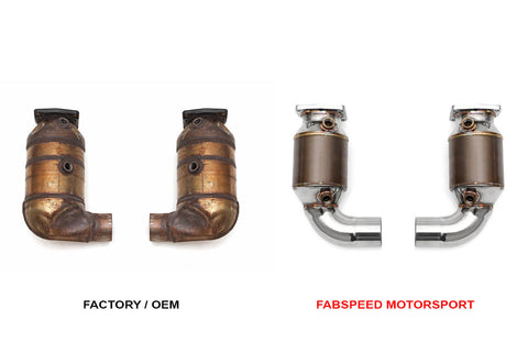 Fabspeed Porsche 991 Turbo / Turbo S  Sport Catalytic Converters (2013-2016)