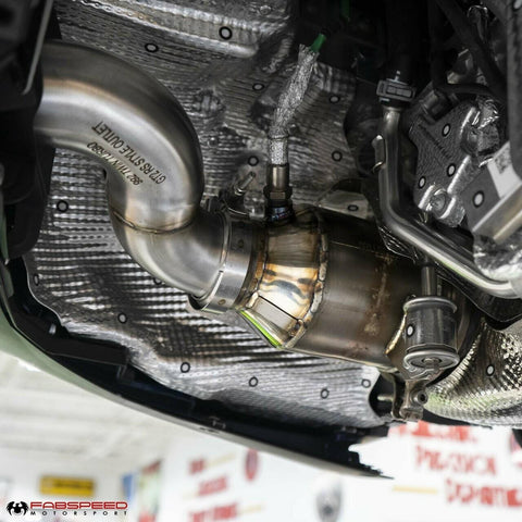 Fabspeed Porsche 992 Twin Turbo / Twin Turbo S Sport Catalytic Converters with GT2RS Style Outlets (2021+)