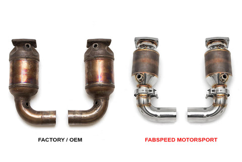 Fabspeed Porsche 997.2 Turbo / Turbo S Sport Catalytic Converters (2010-2012)