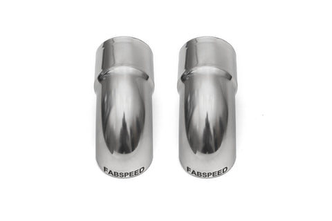 Fabspeed Porsche Competition Slip-On Turndown Tips (2.375" / 60.3 mm ID) - Fabspeed Exhausts Only